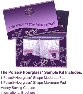 FREE Sample Poise Hourglass Shape Pads