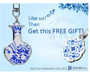 1st 100 Daily - Get a Free Geartaker Porcelain Chinese Keychain