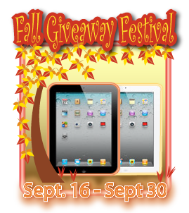 Fall Festival Giveaway Announcement - Grand Prize iPad 2
