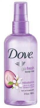 Free Sample Dove Go Fresh Rebalance Body Mist 