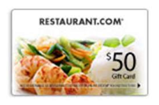 $50 Restaurant.com Flash Giveway (until 5pm EST)