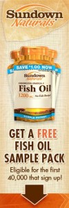 Free Fish Oil sample from Sundown Naturals