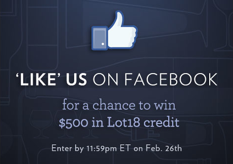 Enter to Win $500 Lot18 Credit for the Finest Wines!