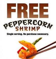 Free Peppercorn Shrimp from Panda Express on February 22!