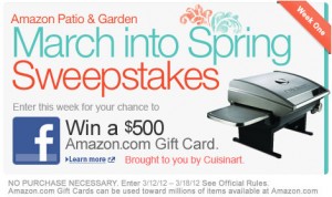 A Chance to Win a $500 Amazon.com Gift Card