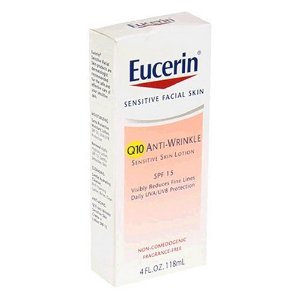 Eucerin Sensitive Skin Q10 Anti-Wrinkle Sensitive Skin Lotion SPF 15 Facial Treatment Products