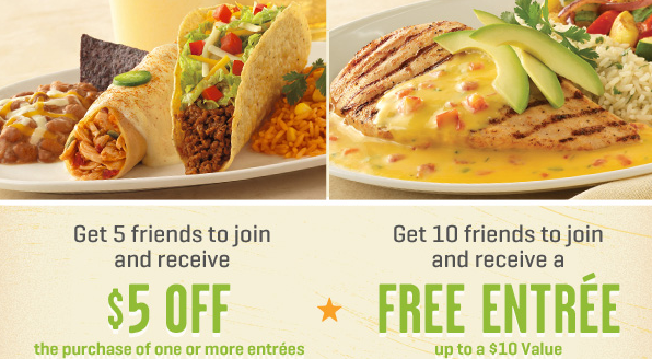 Join On the Border Rewards and You Could Get a FREE ENTREE