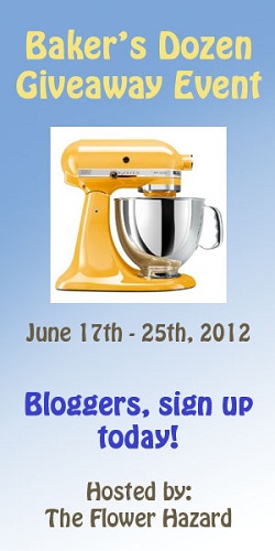 ATTENTION BLOGGERS: Baker’s Dozen Giveaway Event Sign Ups!