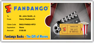 FLASH GIVEAWAY - $25 Fandango Movie e-Gift Card