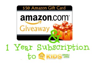 $50 Amazon Gift Card Giveaway & Kids Email for You & a Friend!