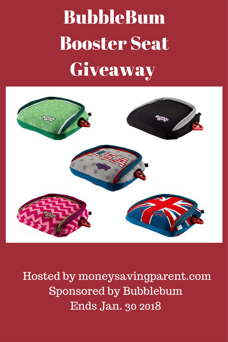 BubbleBum Inflatable Booster Seat Giveaway