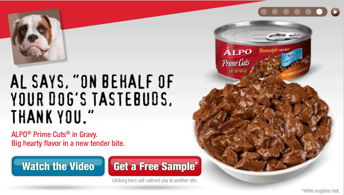 Alpo Prime Cuts Dog Food FREE Sample