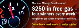 Free Gas Giveaway