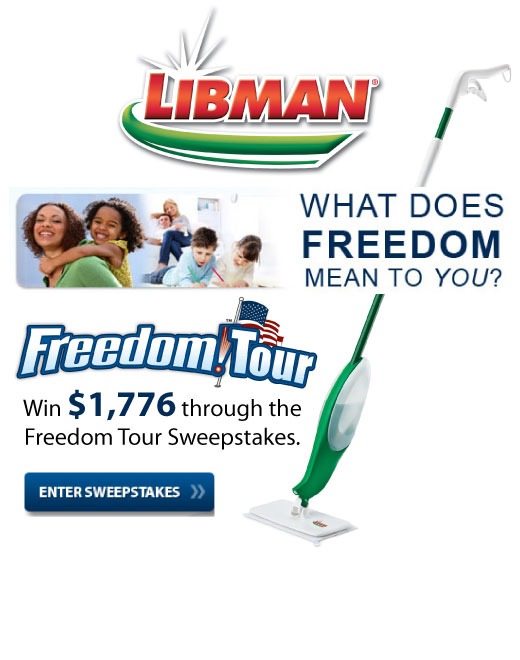 Win $1,776 Libman Freedom Tour Sweepstakes