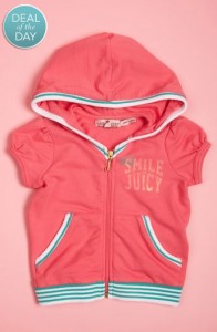 DEAL: Girls Juicy Couture Kids Short Sleeve Hoodie