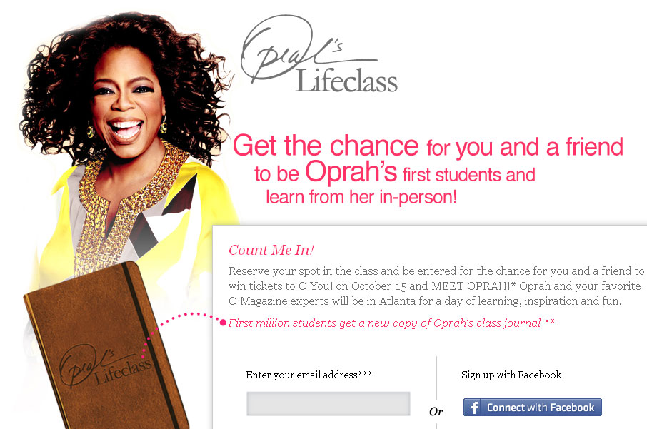 FREE Oprah’s Life Journal & Chance to Win Tickets to O You!