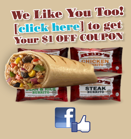 $1 Off Coupon for Red’s All Natural Burritos – First 4500 Only!