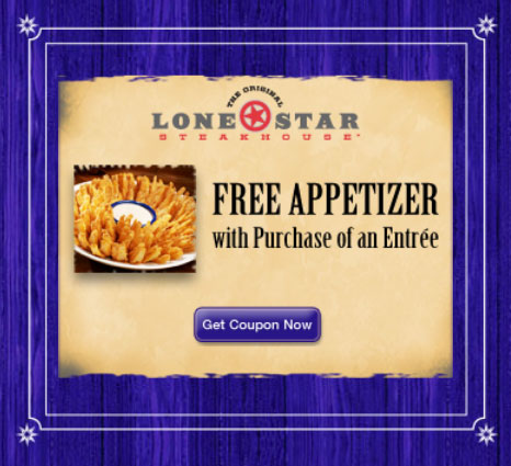 Free Appetizer at Lone Star Steakhouse