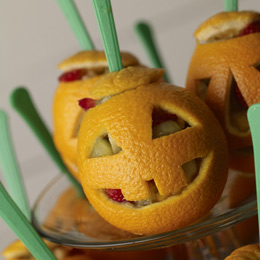 Halloween How To: Snack o’ Lantern Fruit Cups