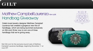 Enter to Win Matthew Campbell Laurenza Handbag!