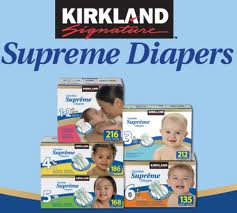 Free sample of Kirkland Supreme Diapers
