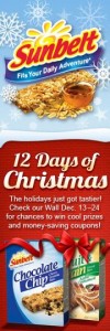 Sunbelt 12 Days of Christmas Giveaways - Win a Kindle Fire, Garmin GPS, & Free Sunbelt Snacks!
