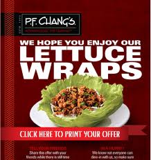 Free Lettuce Wraps from PF Changs