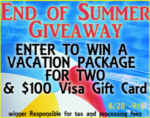 End of Summer Vacation Package Giveaway