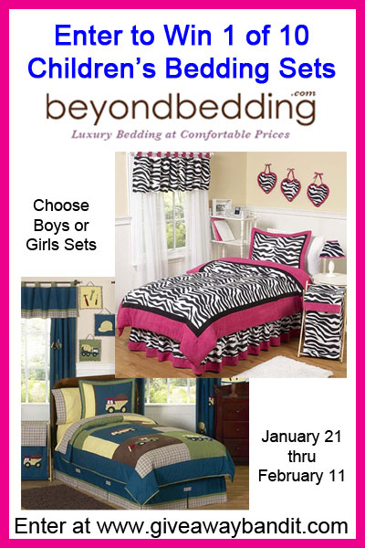 Beyond Bedding 10 Kids Bedding Sets Giveaway