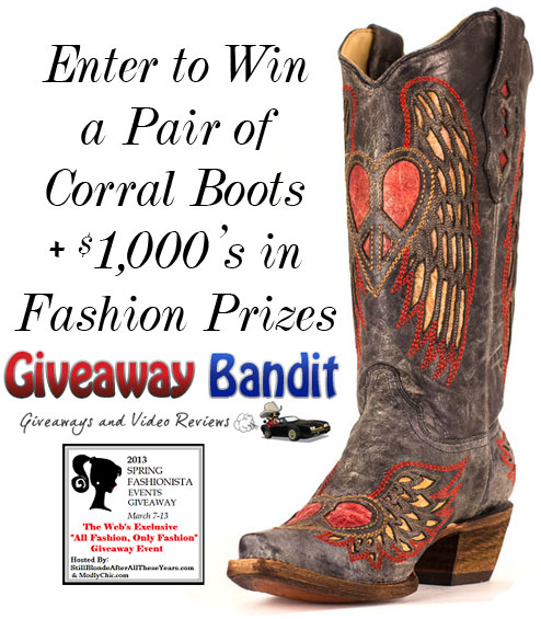 Corral Boots Giveaway Spring Fashionista Event