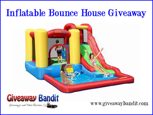 Inflatable Bounce House with Water Slide Giveaway