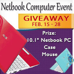 Enter to Win Asus NetBook PC Computer Giveaway