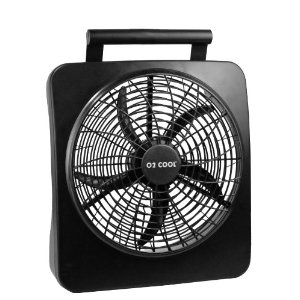 13% off O2COOL 10″ Battery or Electric Portable Fan in Black