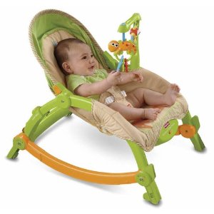 18% off Fisher-Price Newborn-To-Toddler Portable Rocker, Lizards