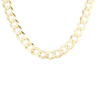 53% off Men’s 14k Yellow or White Gold Cuban Chain Necklace