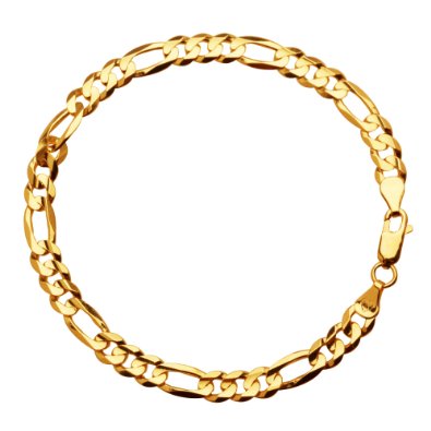 66% off 10k Yellow Gold 6mm Figaro Men’s Bracelet