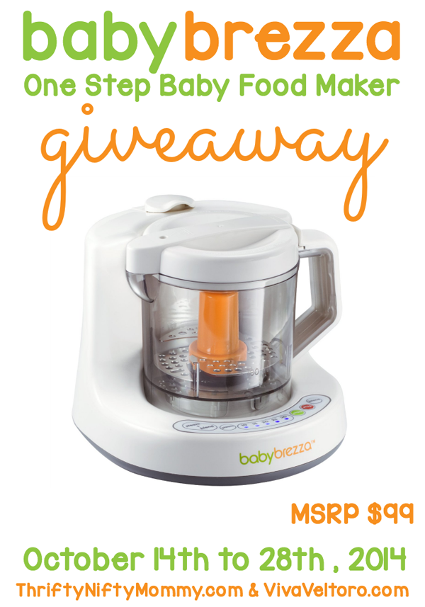 Baby Brezza One Step Baby Food Maker Giveaway