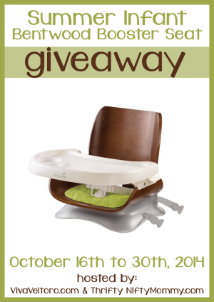 Summer Infant Bentwood Booster Seat Giveaway