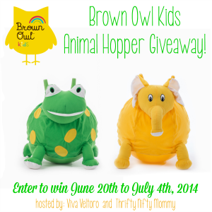 Brown Owl Kids Animal Hopper Giveaway