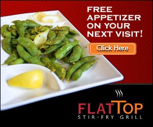 Flat Top Grill – Free Appetizer Coupon