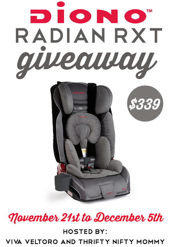 Diono Radian RXT Convertible + Booster Seat ($339) Giveaway