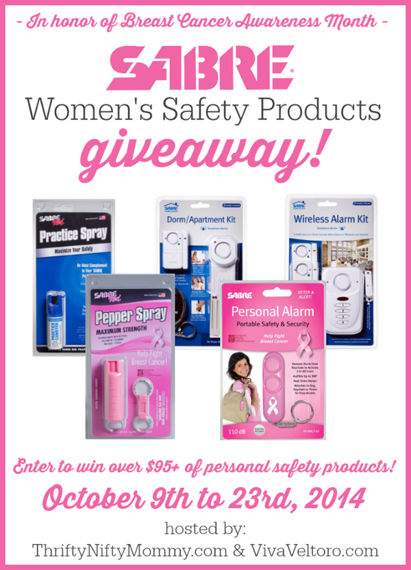 Sabre Women’s Personal Safety Products Giveaway