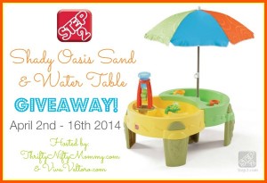 Step2 Shady Oasis Sand and Water Play Table Giveaway