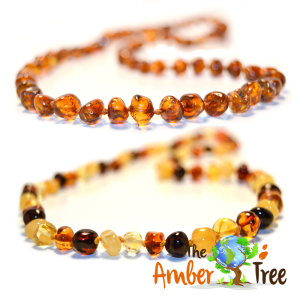 amber tree necklace