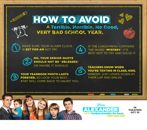 How to Avoid a Terrible, Horrible, No Good, Very Bad School Year