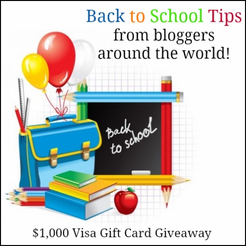 Back to School Tips $1,000 Visa Gift Card Giveaway