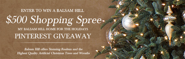 $500 Balsam Hill Shopping Spree Giveaway