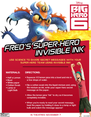 Fred's Superhero Invisible Ink