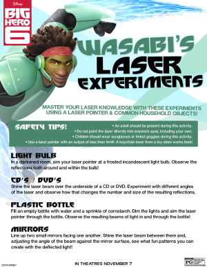 Wasabi's Laser Expirements