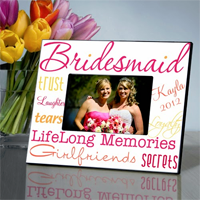 bridesmaid picture frame